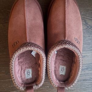 UGG Suede Slip-On Slippers in Rosewood platform